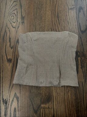 Zara Sequin Strapless Top